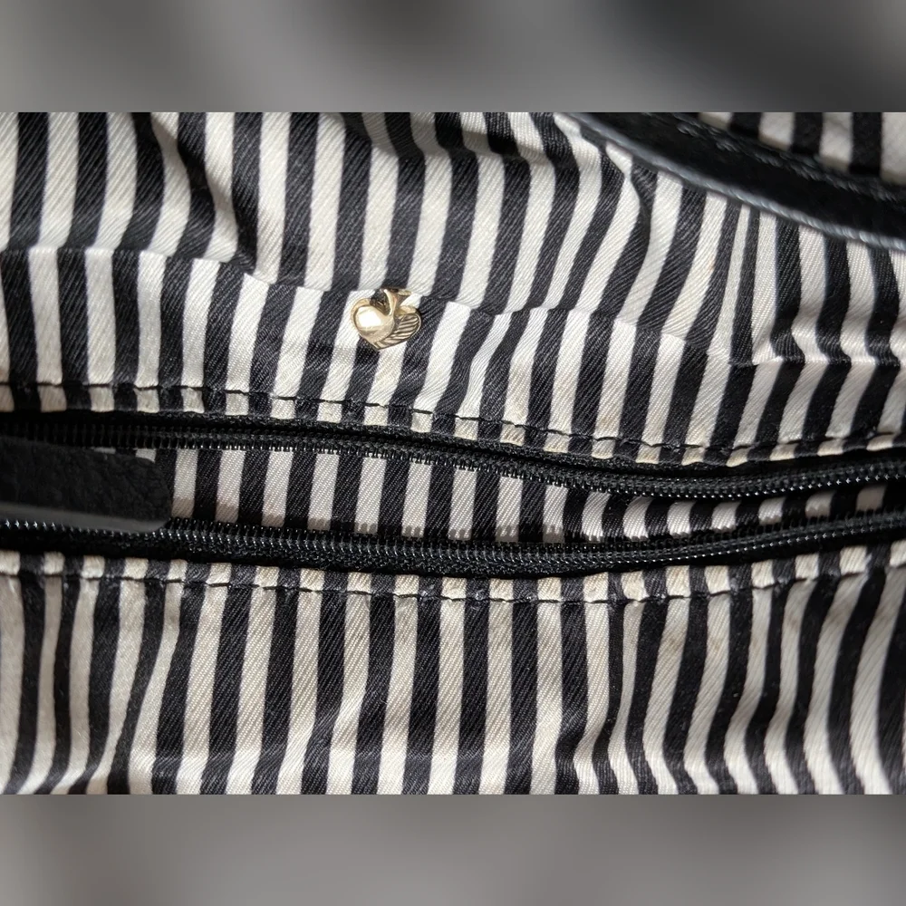 Kate Spade Cream and Black Crossbody Bag - Preloved - Picture 12 of 16